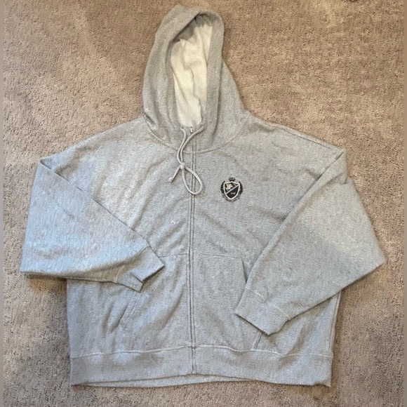 VS Pink Ivy Fleece Campus Full Zip Hoodie - Picture 1 of 2